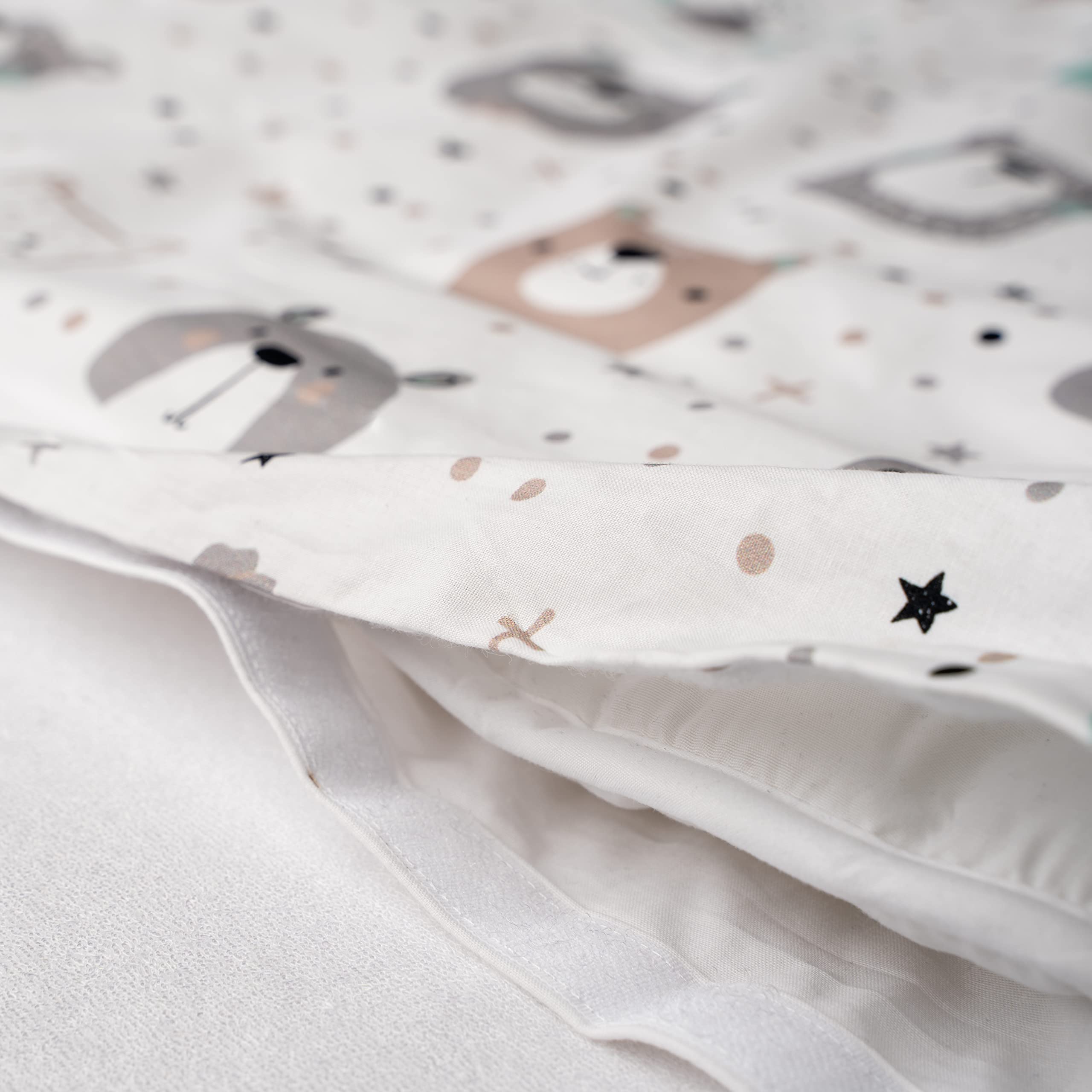 FlyIdeas Juego de Funda Nordica y Almohada 180x120 cm / 60x40 cm, 2 pz - para Cama/Colchon Individual Infantil - Sabanas y Ropa de Cama para Bebés, 100% Algodon