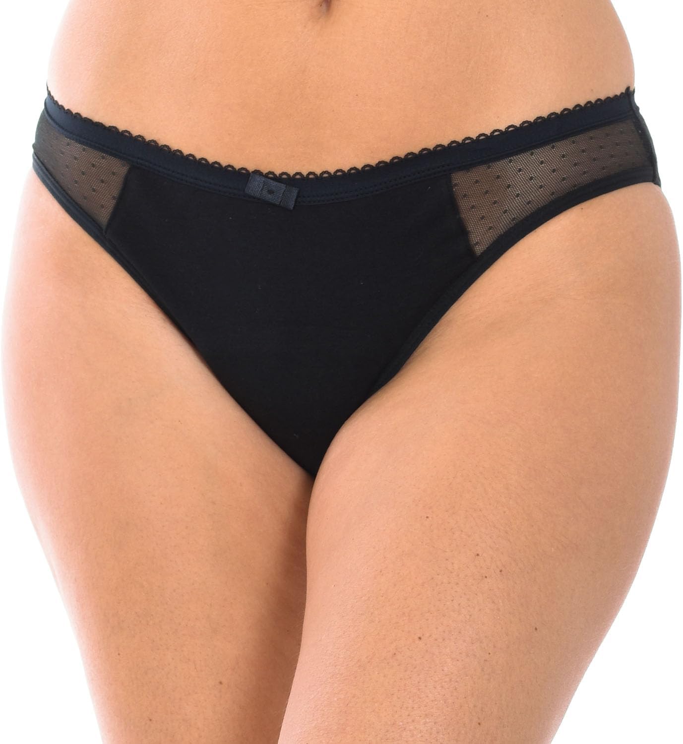 Dim Protect braga menstrual negra lavable de algodón orgánico para flujo medio Mujer x1