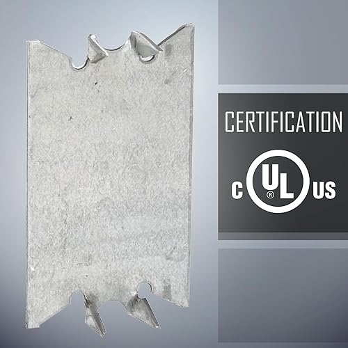 Miniatura 5 de RACO 2710 Placa protectora de cables para pernos de madera, 2-9/16 pulgadas de largo (paquete de 200)