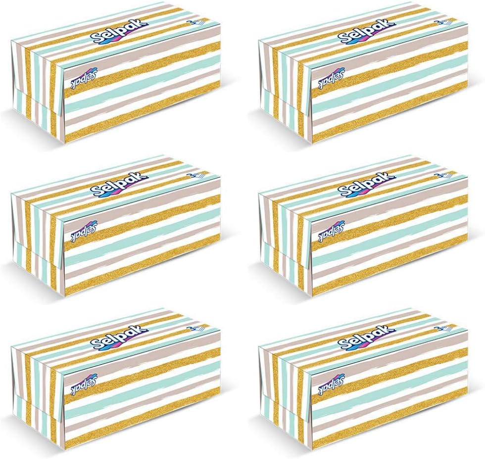 Selpak Facial Tissue Maxi Box 3 Ply 100 Sheets (6)