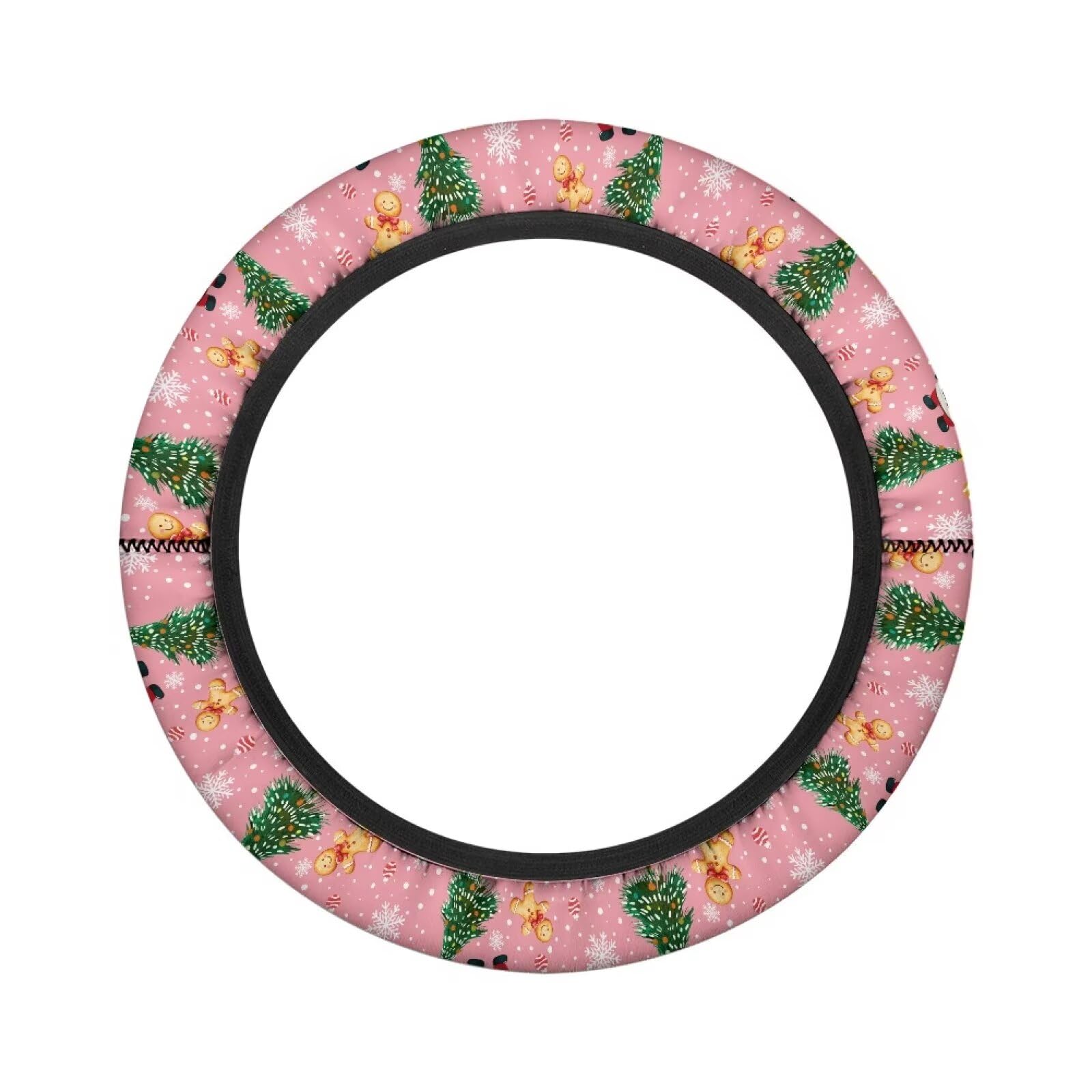 Boatee Christmas Tree Golf Cart Steering Wheel Covers Anti Slip Golf Cart Steering Wheel Cover for Women 13.5 Steering Wheel Cover Full Surround Golf Cart Decor for Club Car Pink