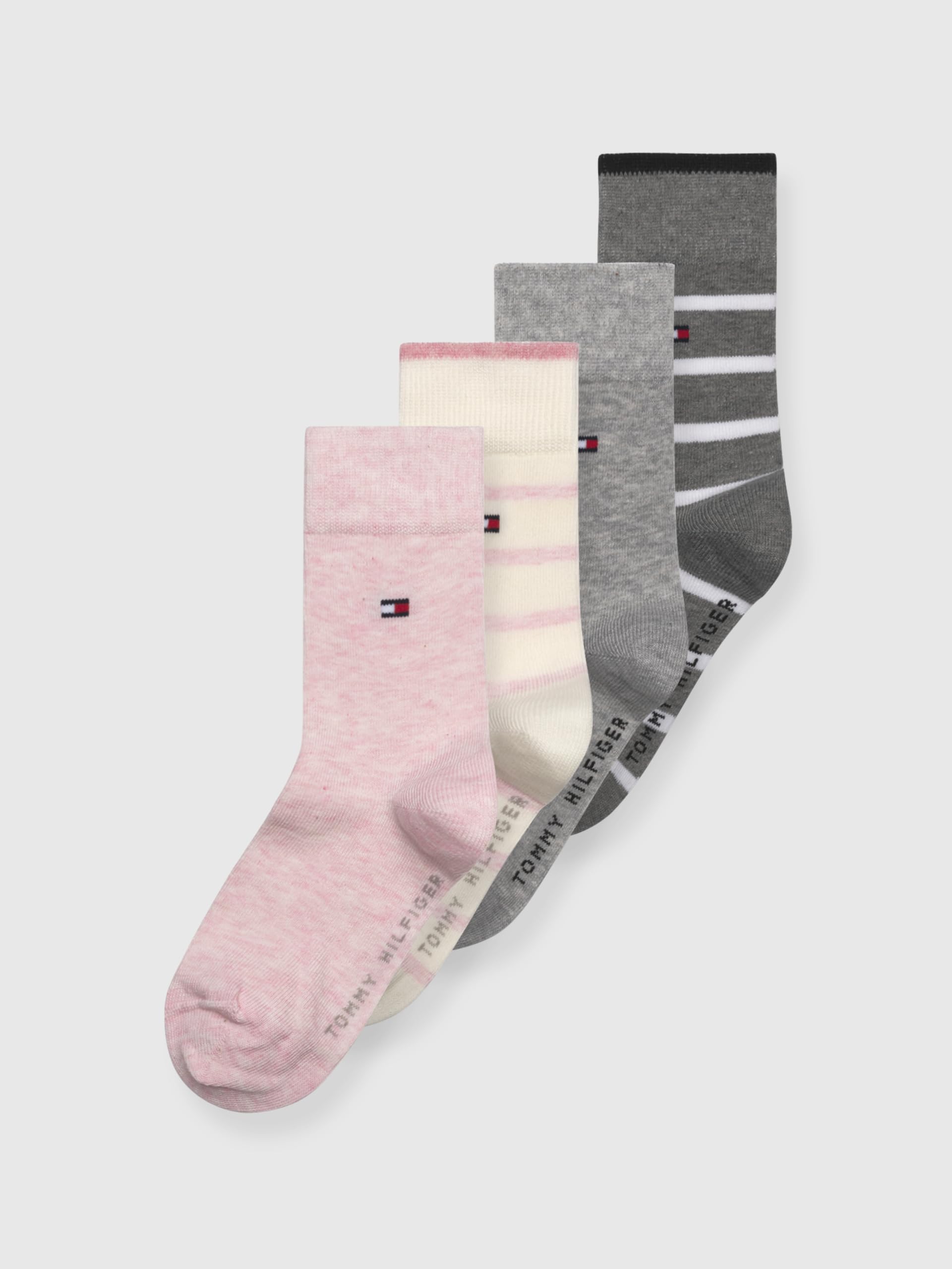 Tommy Hilfiger Unisex Kinder Breton Stripe Classic Sock (4er Pack)