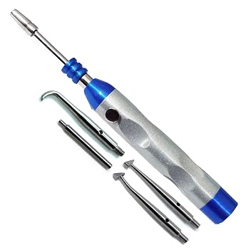 New Dental Automatic Crown Remover W/ 3 Attachable Points & 1 Wrench Stainless Steel Instruments