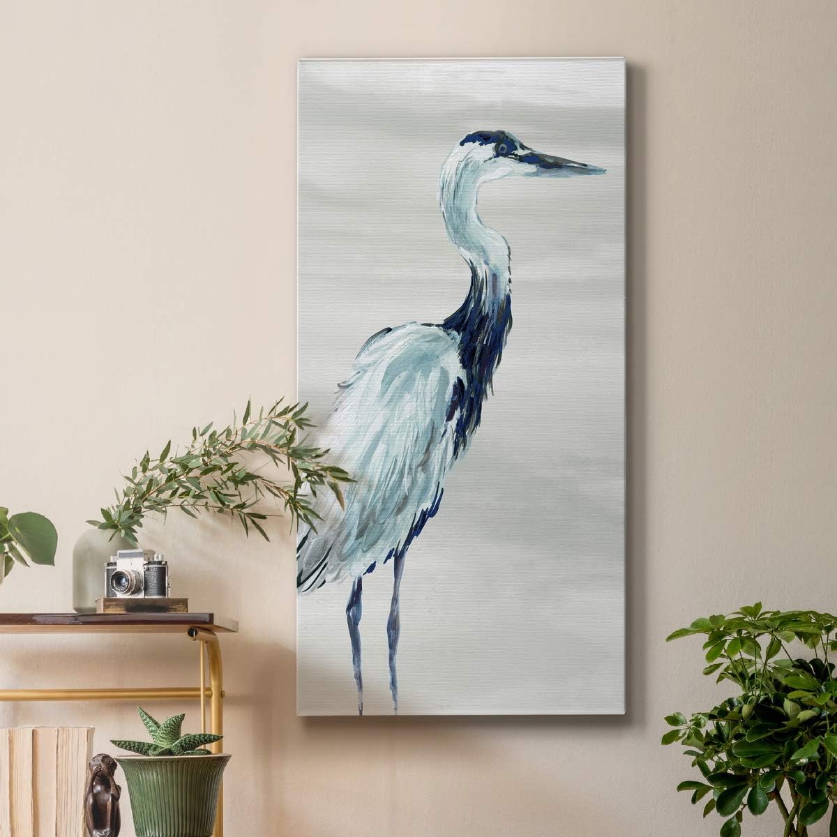 Renditions Gallery by The Sea Crane I Wall Art, Premium Gallery Wrapped Canvas Decor, Ready to Hang, 40 in H x 20 in W, Made in America Print