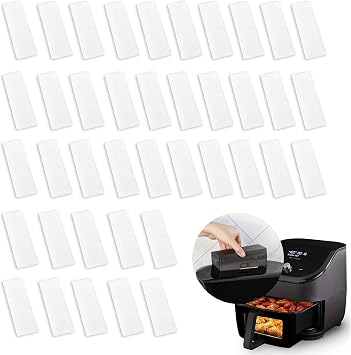 40 Air Fryer Replacement Filters for Instant Vortex Plus Air Fryer with ClearCook and OdorErase, Replacement Odor Eliminating Air Filters for Instant Vortex Plus 6QT