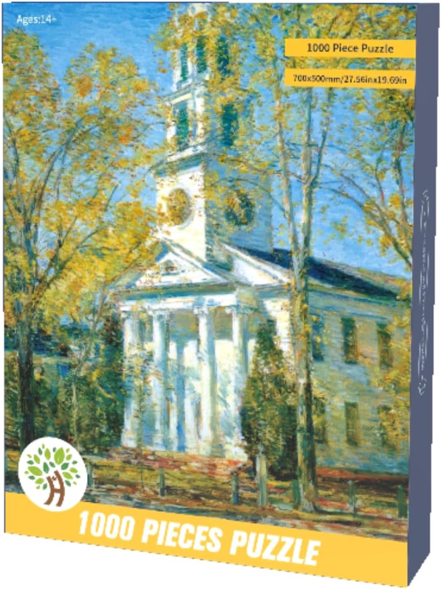 Claude Monet Art Jigsaw Puzzle, West Church Boston, 1000 Pieces