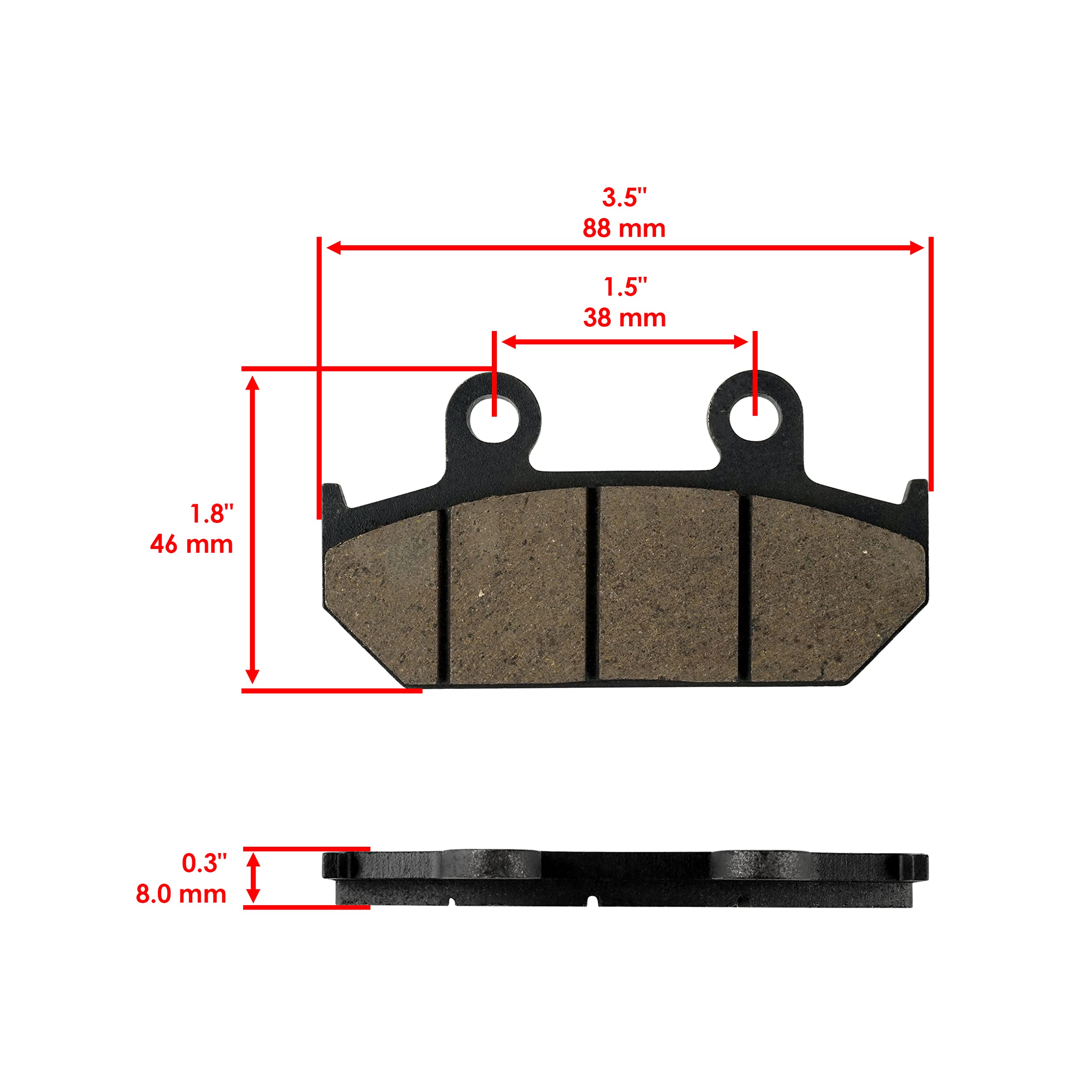 AHL Motocicleta Pastillas de Freno Trasero Semi-metálicos para AN AHL Motocicleta Pastillas de Freno Trasero Semi-metálicos para AN