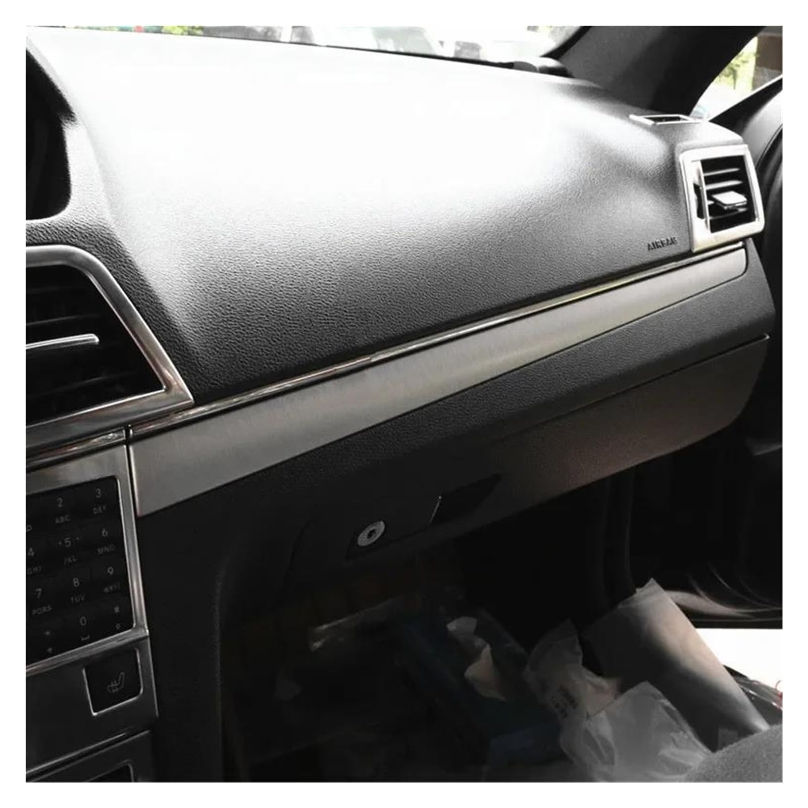 Auto Styling Zierleisten Carbon/Silber Auto Tür Panel Trim Streifen Für Mercedes Für Benz E Klasse Coupe W207 C207 W20 E200 E260 E300 2009-2013 Auto Innenraum(Shape A)