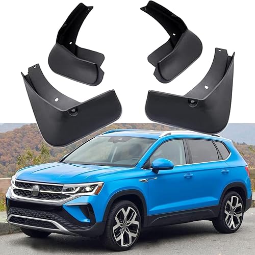 4 PCS Mud Flaps Set for VW Taos 2022 2023 2024, Car Splash Guards, Front Rear Fender Vehicle Tire Protector, Automotive Wheel Exterior Decoration Accessories