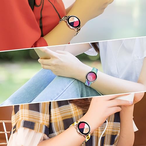 Miniatura 6 de Reemplazo compatible para Samsung Galaxy Watch 1.654 in/Active 2 1.575 in 1.732 in/Active 1.575 in, 0.787 in, banda de silicona de repuesto para