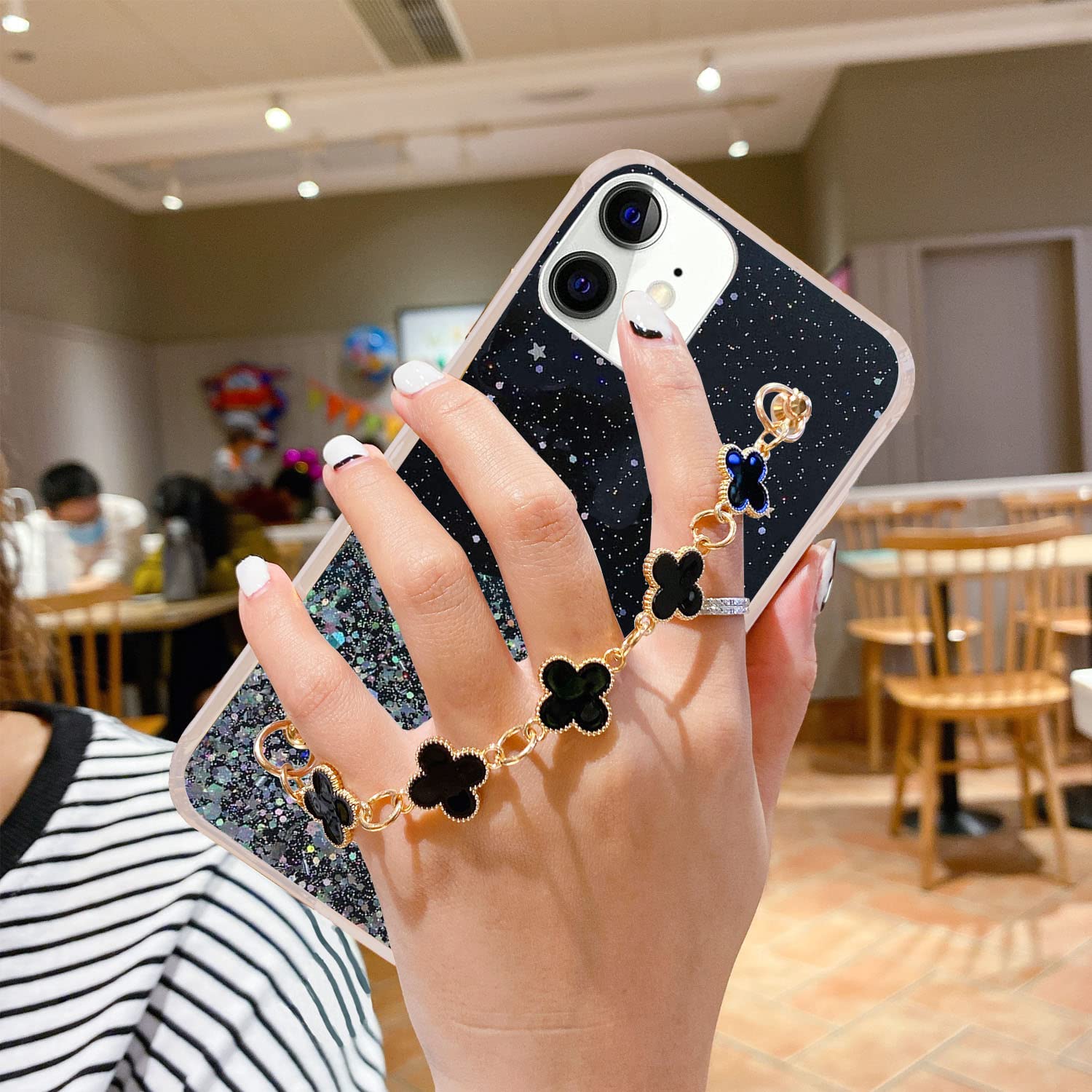 KC Back Cover for Apple iPhone 11, Non Movable Dry Fixed Glitter