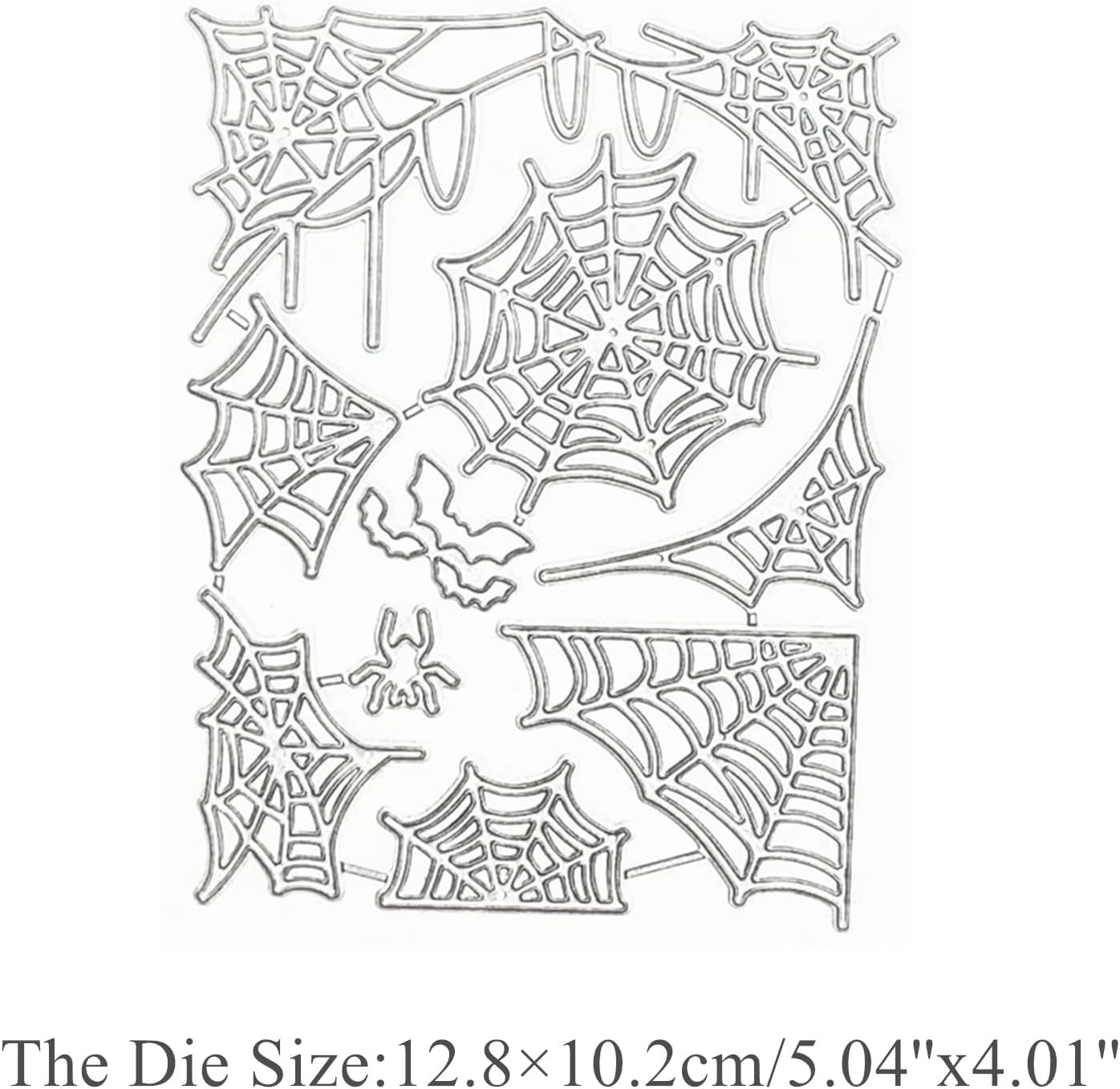 Spider Web Metal Die Cuts,Halloween Cobweb Frame Cutting Dies Cut Stencils for DIY Photo Decorative Embossing Paper Dies for Scrapbooking Card Making