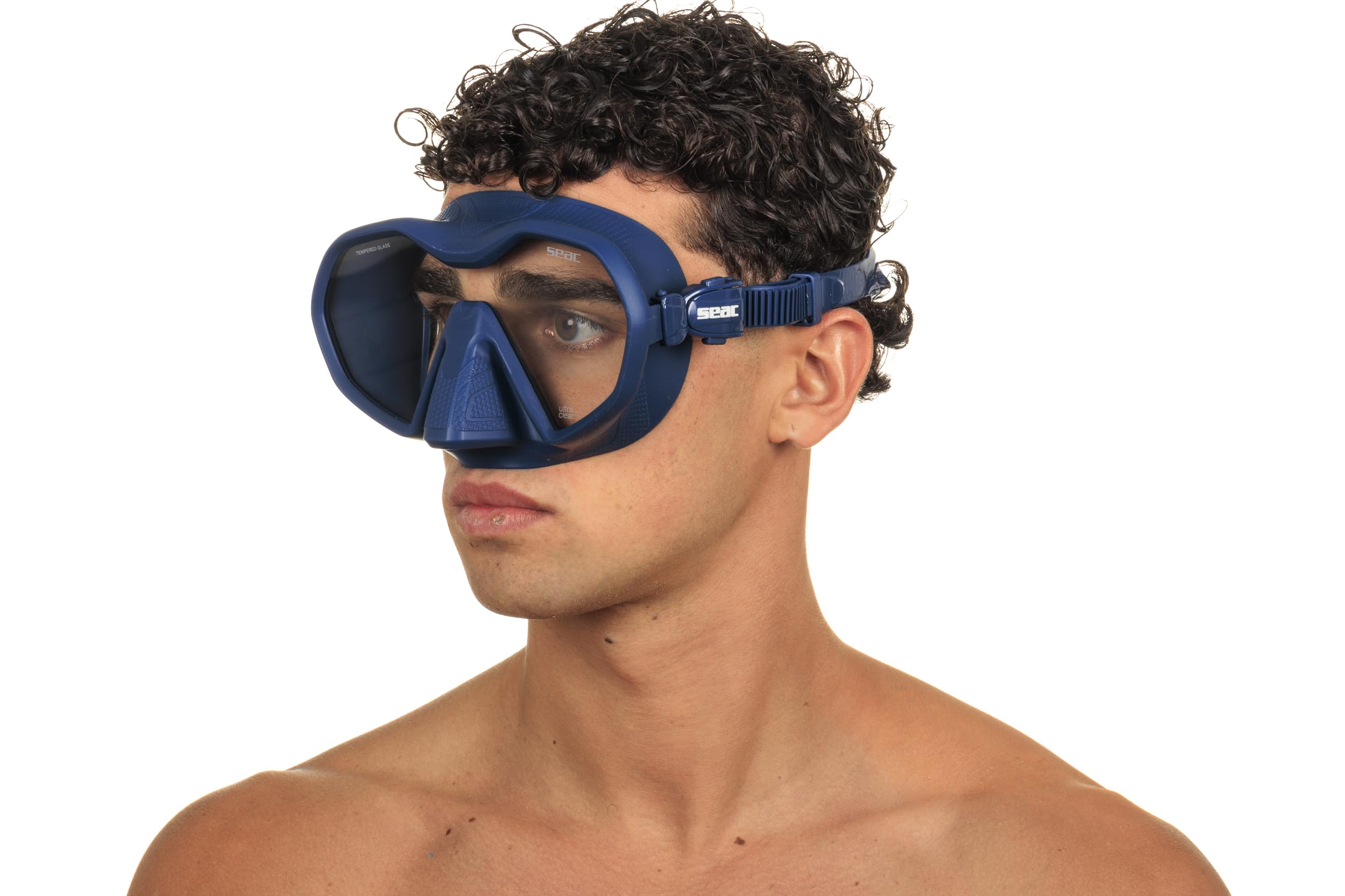 Seac Icona, rahmenlose Einglas-Tauchmaske, 100% Made in Italy