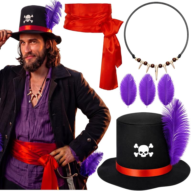 3 Pcs Dark Ghostly Figure Cosplay Accessories Set, Halloween Costume