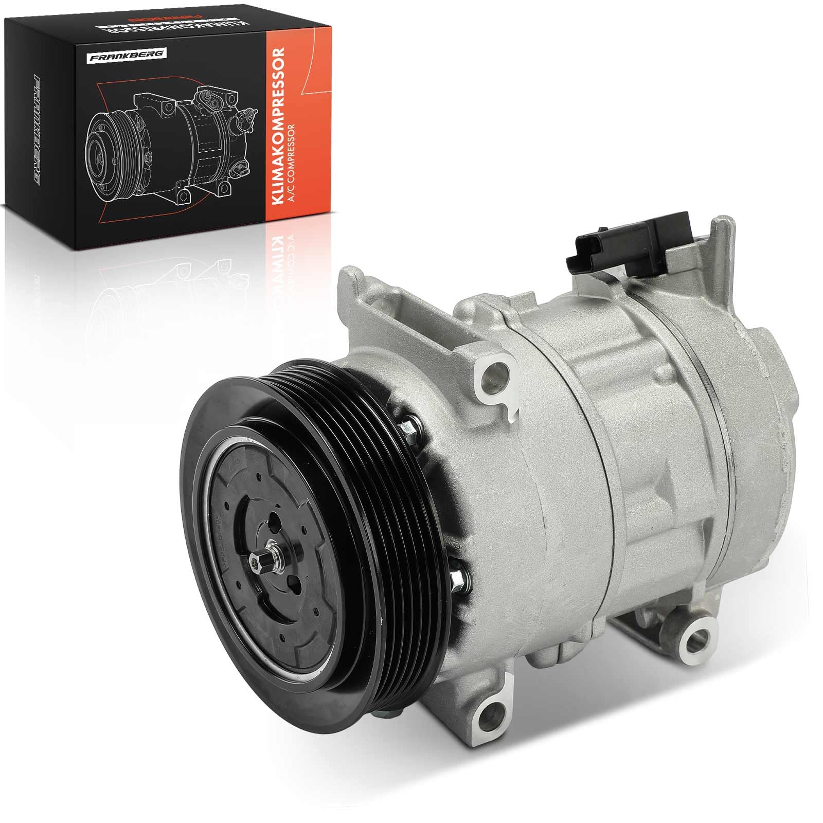Frankberg Compresor de aire acondicionado Compresor de aire acondicionado con embrague Compatible con 308 (CC/SW) I 3008 Berlingo C4 I/II DS4 DS5 5008 Partner Replace# 9659875580, aceite premezclado