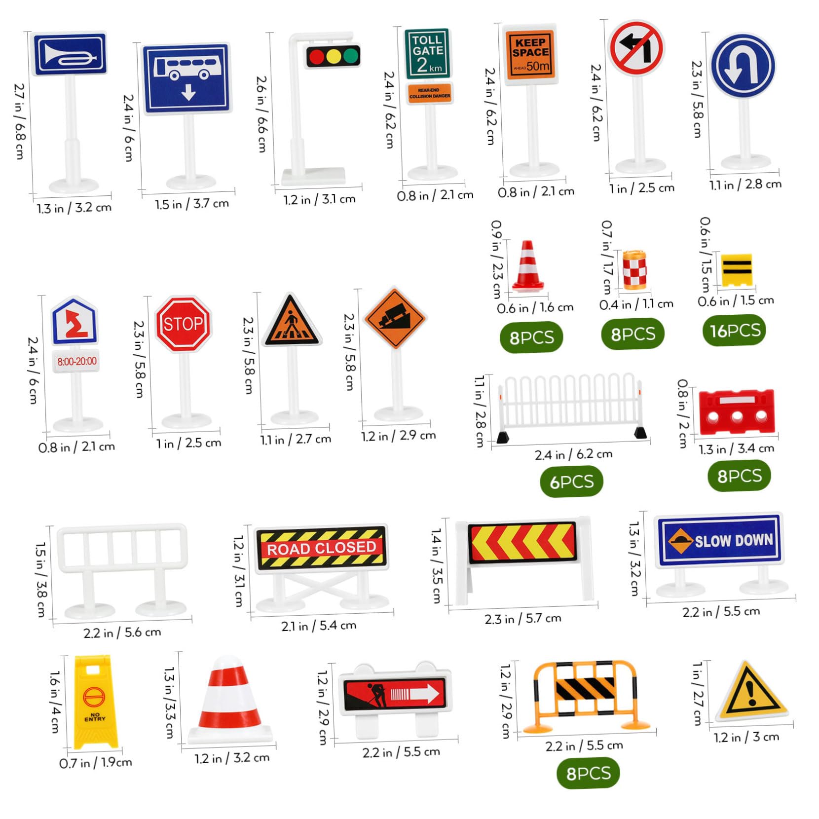 Toyandona Interactive Traffic Sign Set: Engaging Street Road Signs for Children's Cognitive Play and Learning