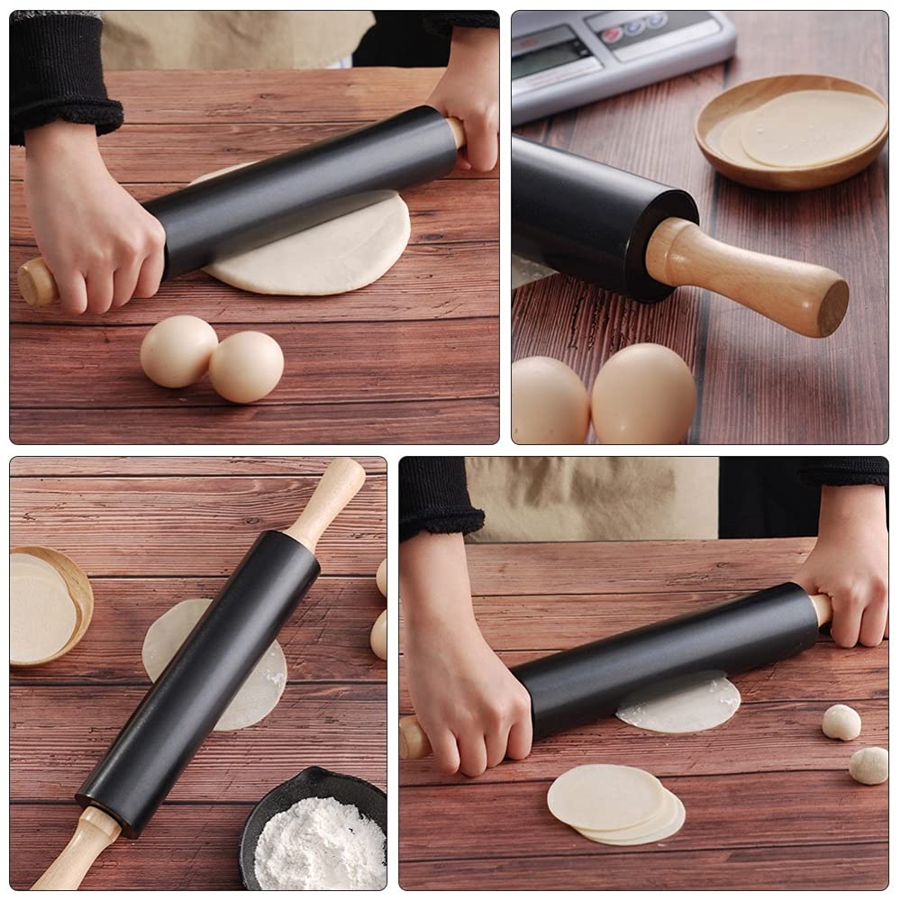 Rodillo de aleación para Tienda de postres, utensilio de Cocina para Hornear, pastelería, Fondant, Rodillo para Pastel, Utensilios para Hornear, Rodillo de Masa, Laminado Plano