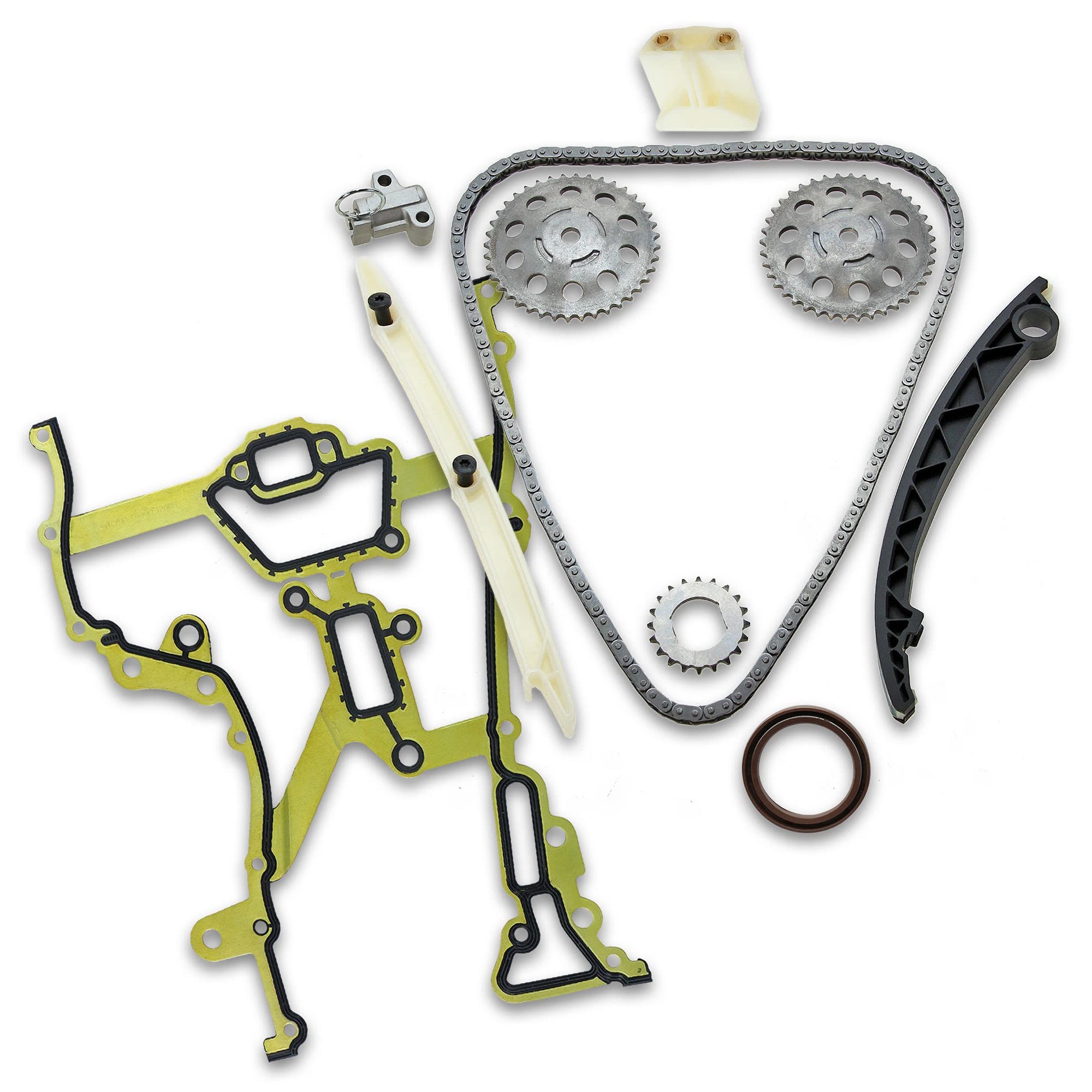 BESTPRICE Steuerkettensatz für Nockenwelle Kompatibel mit OPEL AGILA (A) (H00), ASTRA G (T98), H (A04), COMBO, CORSA B (S93), C (X01), D (S07), MERIVA A Großraumlimousine (X03), TIGRA TwinTop (X04)