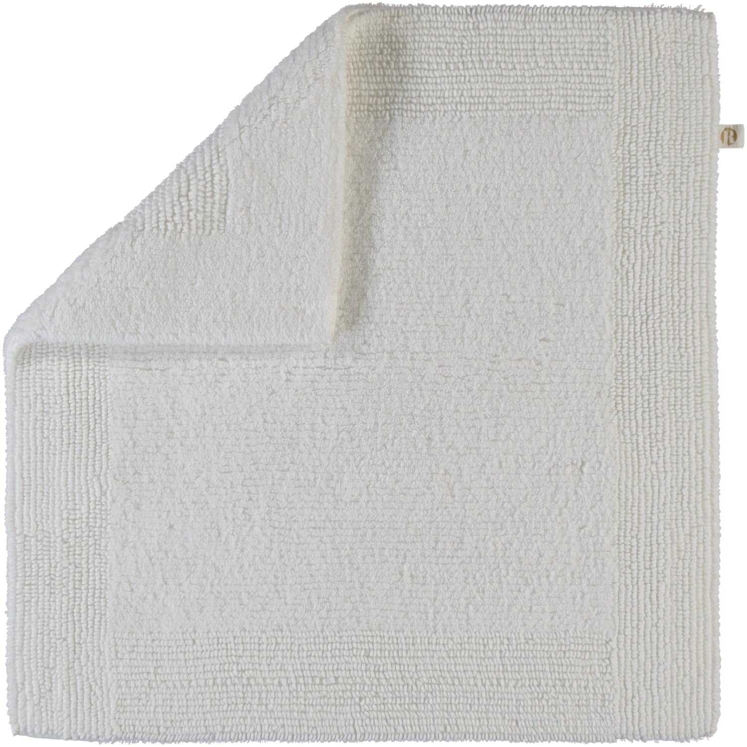 RHOMTUFT 4515316078 Badteppich Prestige 60 x 60 cm, Aqua 60 x 60 cm, tappetino WC Non sagomato 01 Weiß