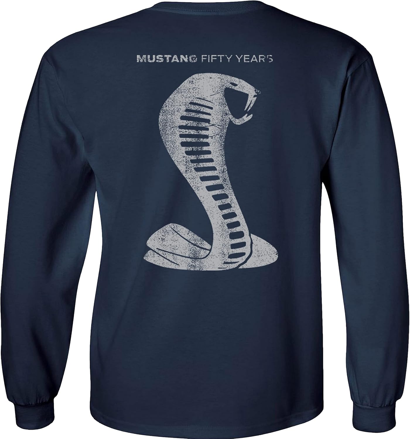 Miniatura 3 de Ford Mustang - Camisa de manga larga de 50 años, color gris, estilo Shelby Cobra Snake