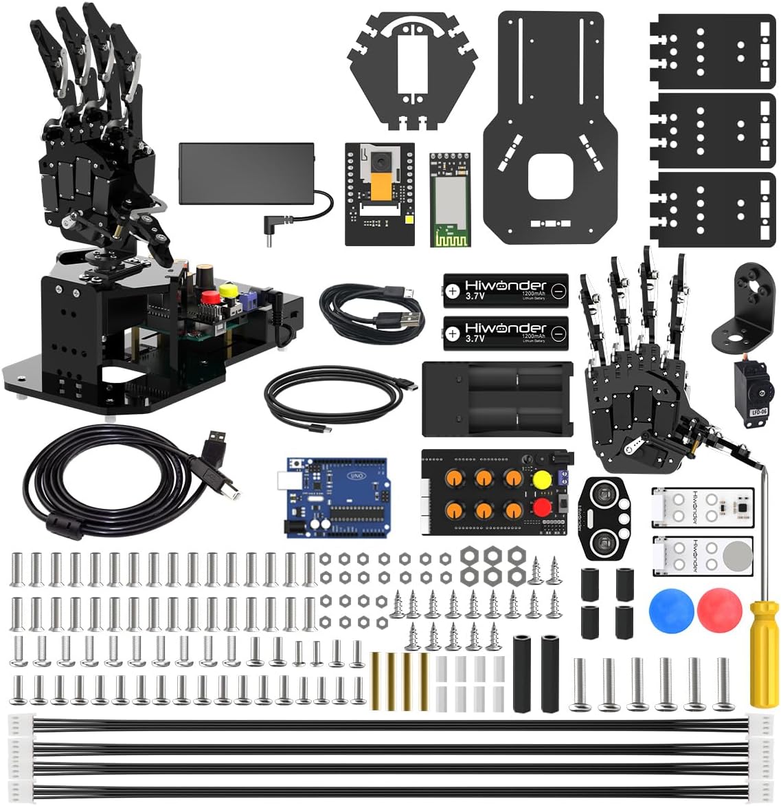 Amazon.com: Robot Hand with Arduino Open Source AI Bionic Robotic Hand ...