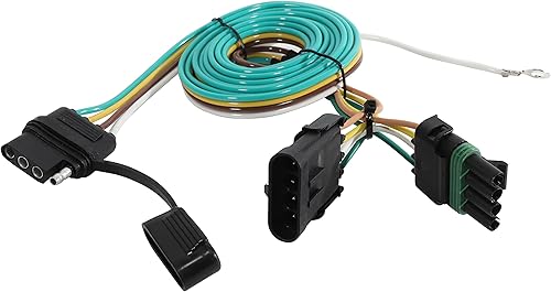 Miniatura 4 de Oyviny Arnés de cableado de remolque personalizado de 4 vías 55315 para Chevy 1988-2000 + probador de luz de remolque de 4 pines con diseño de doble