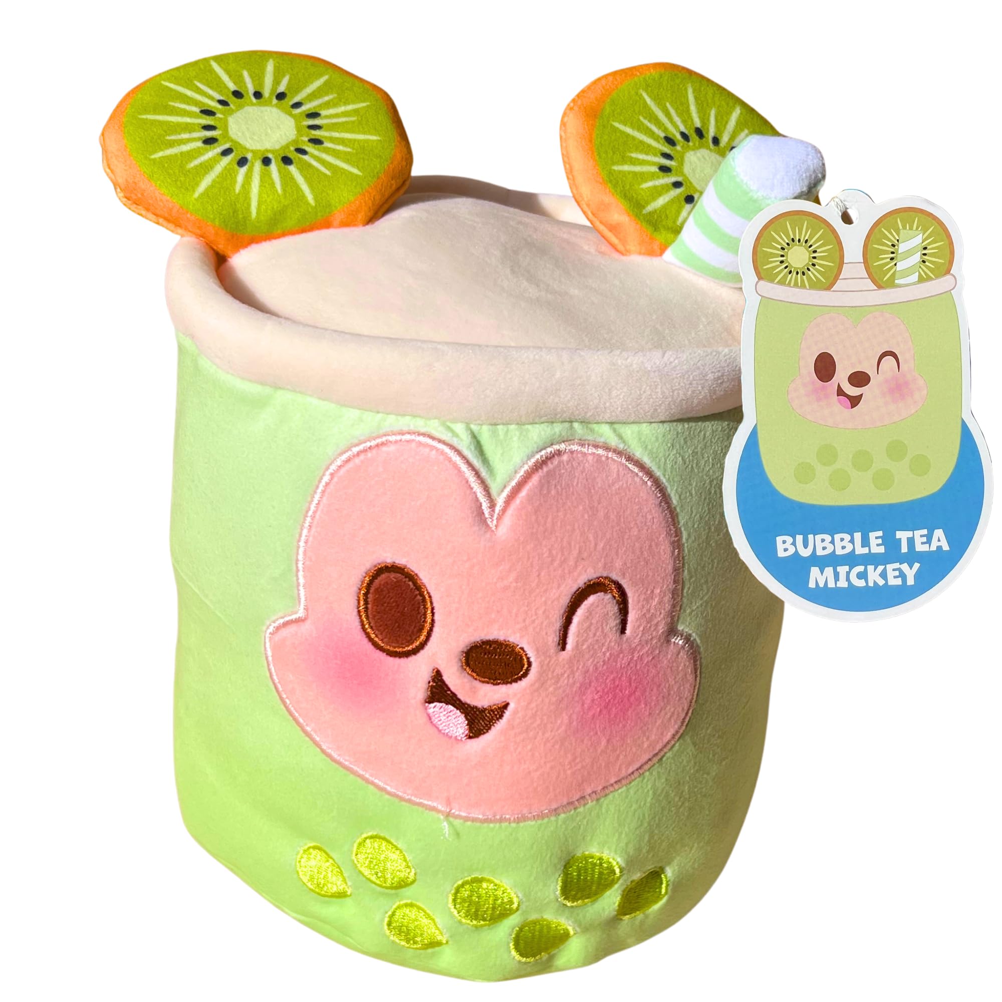 Disney Bubble Tea Super Soft Gift Quality Embroidered 8" 20cm Plush Characters - (Mickey)
