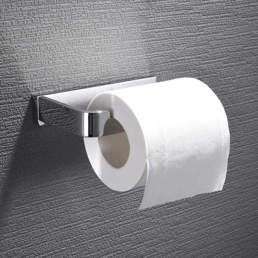 Portarrollos de papel higiénico Portarrollos de papel higiénico adhesivo Portarr Portarrollos de papel higiénico autoadhesivo para baño Montado en la pared Acero inoxidable Dibujo de alambre