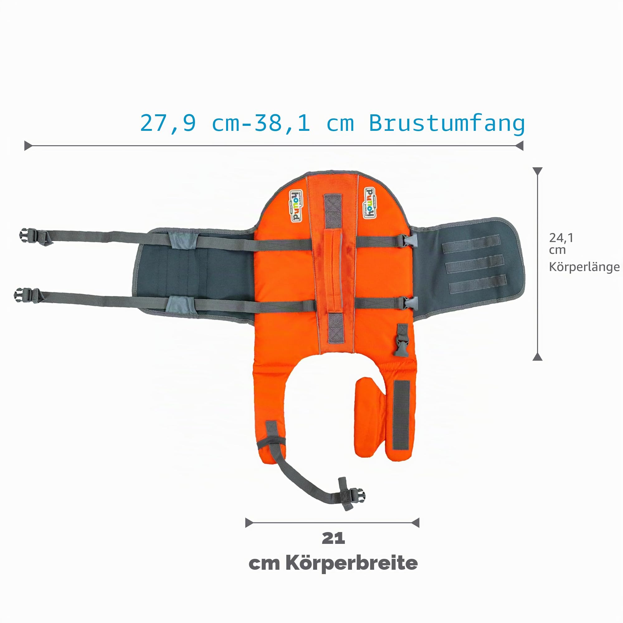 Kyjen 22018 Outward Hound Ripstop Quick Release Easy Fit Rettungsweste für Hunde, verstellbar, Größe XS, orange