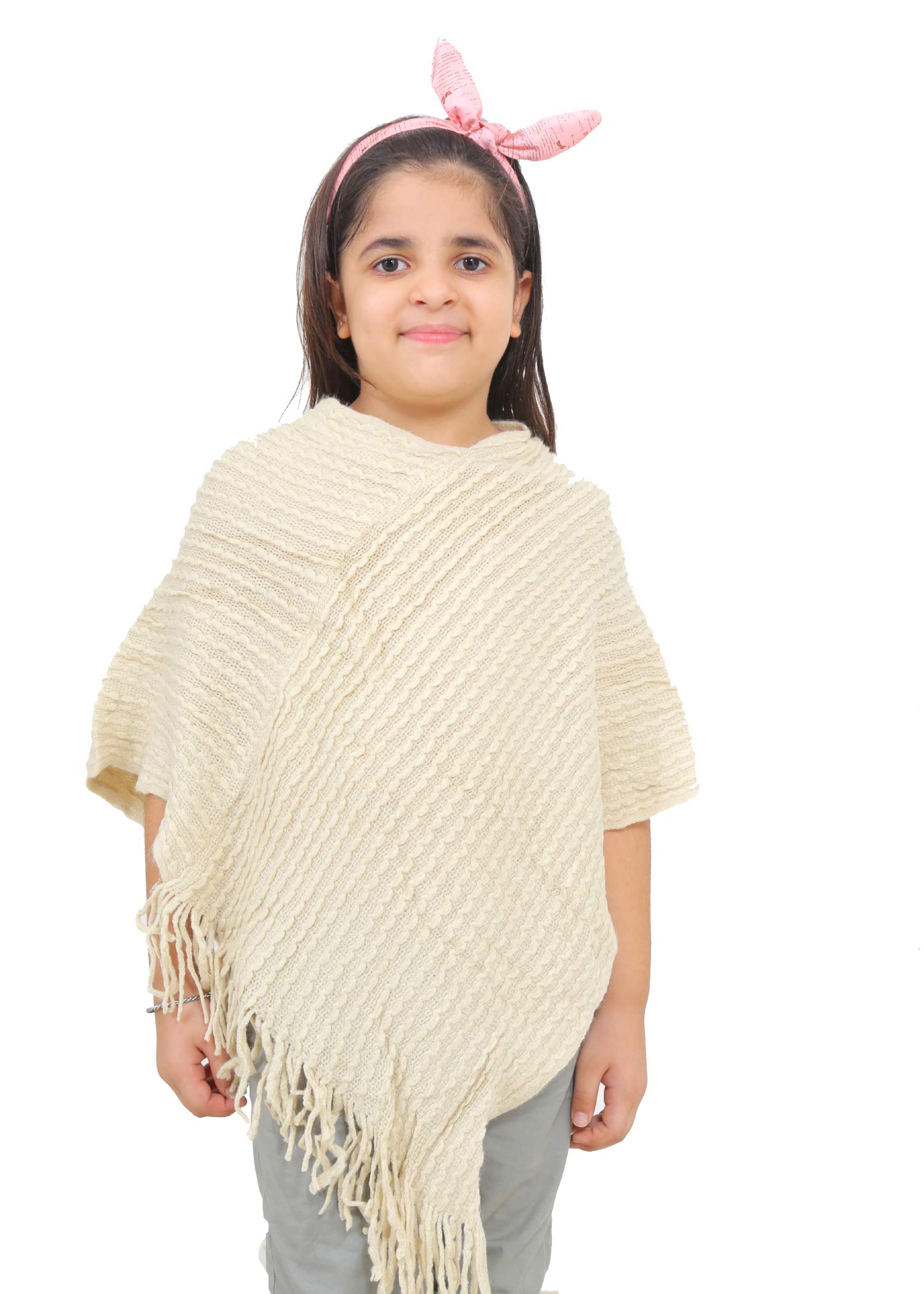 Women plain Cape Coat (sc -plain -cream-1_Off White_5 years)-image-27