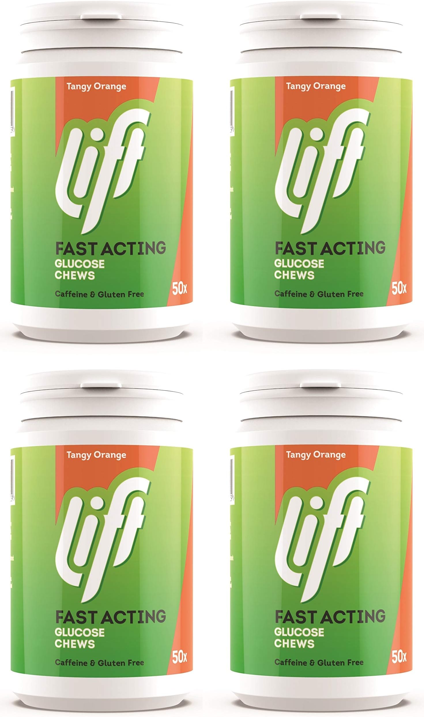 (4 PACK) - GlucoTabs - Glucotabs Orange Bottle | 50's | 4 PACK BUNDLE