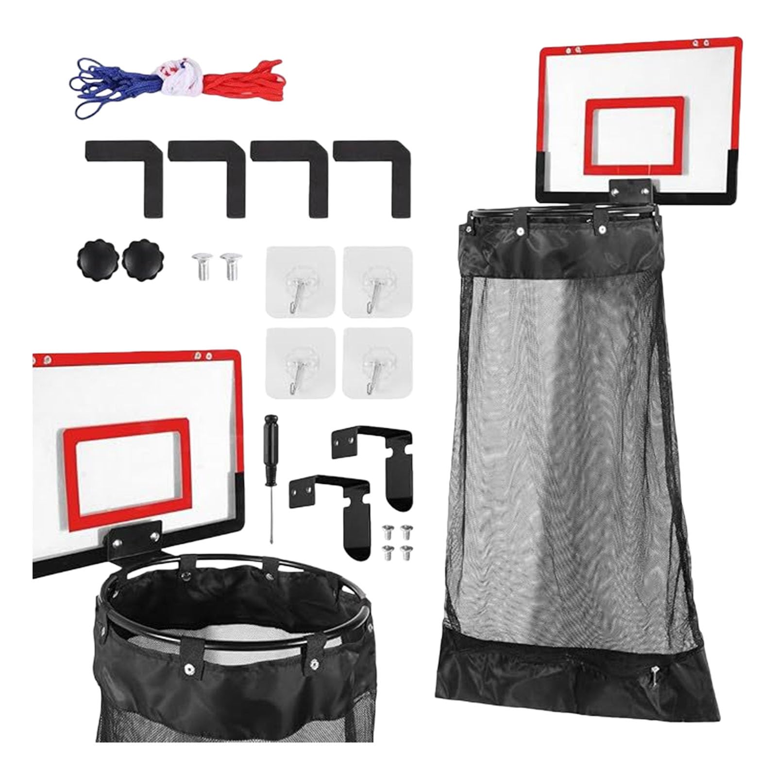 Buxuaaaa Easy Assembly Basketball Laundry Basket Quick Setups for Space Saving in Small Homes Easy Install Basket