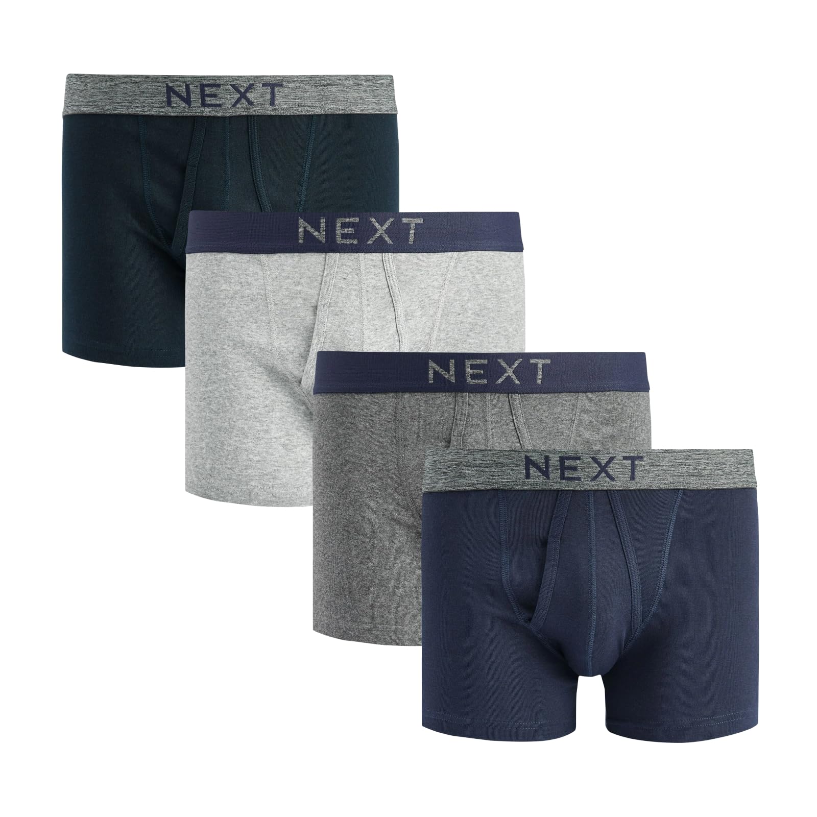 NEXT Boxer da Uomo con Design Frontale ad A, Mutande da Uomo 100% Cotone