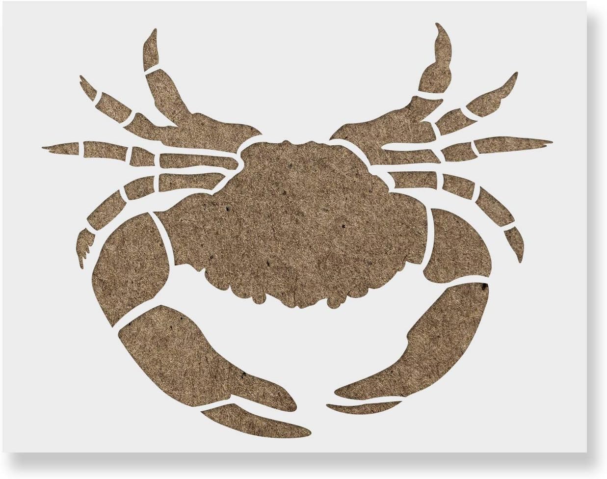 Maryland Crab Stencil - Nature-Inspired Decor Transformation, Crab Stencils, Stencil Maryland