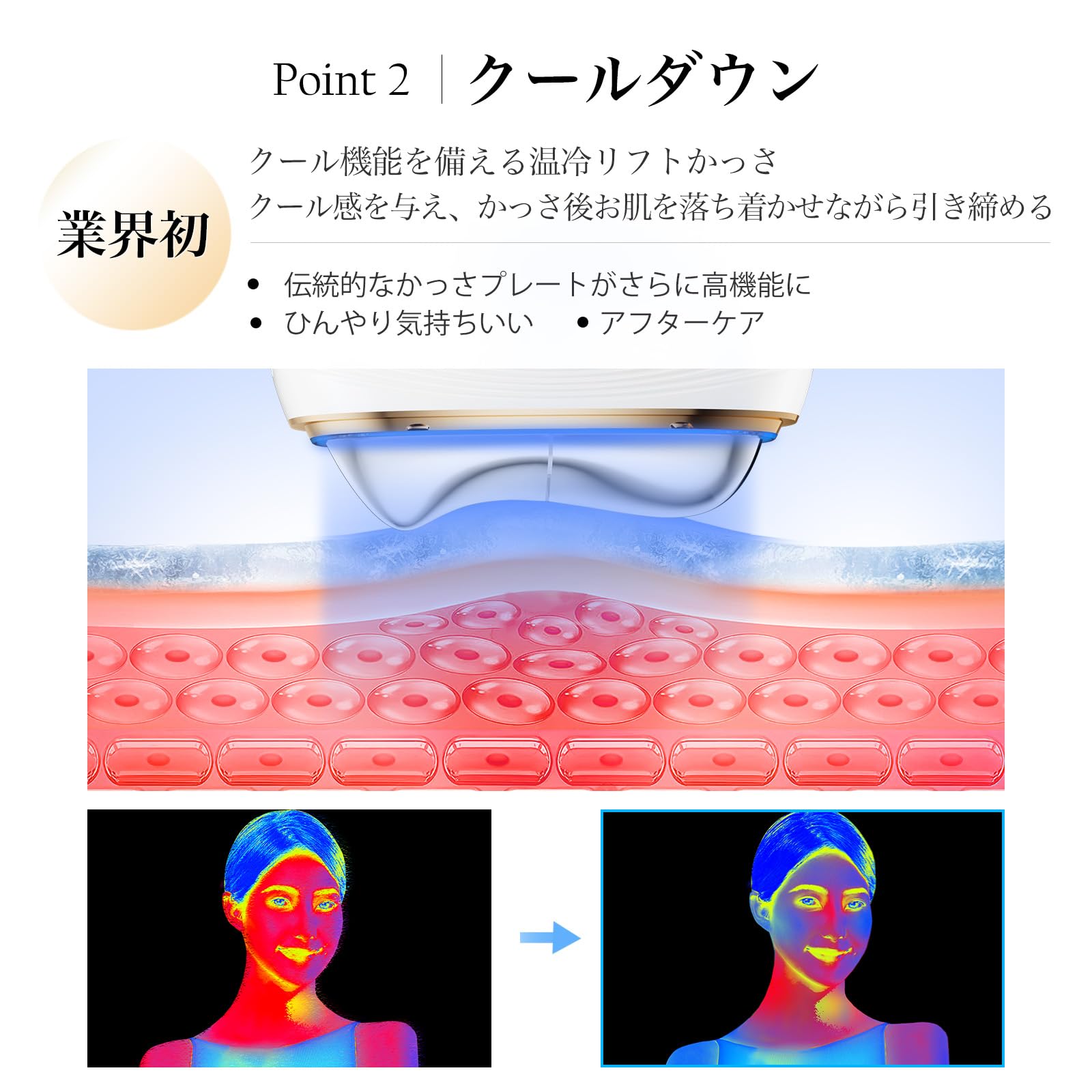 Amazon | 【TV紹介✕人気雑誌掲載 】ANLAN 温冷リフトかっさ EMS 顔 体