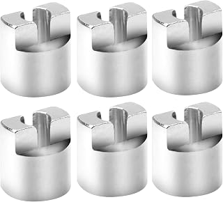 6Pack ShareGoo Brass RC Boat Drive Dog Connector Paddle Fork 3.17mm/4mm/5mm/6.35mm for RC Electric Boat Accessories (3.17mm)