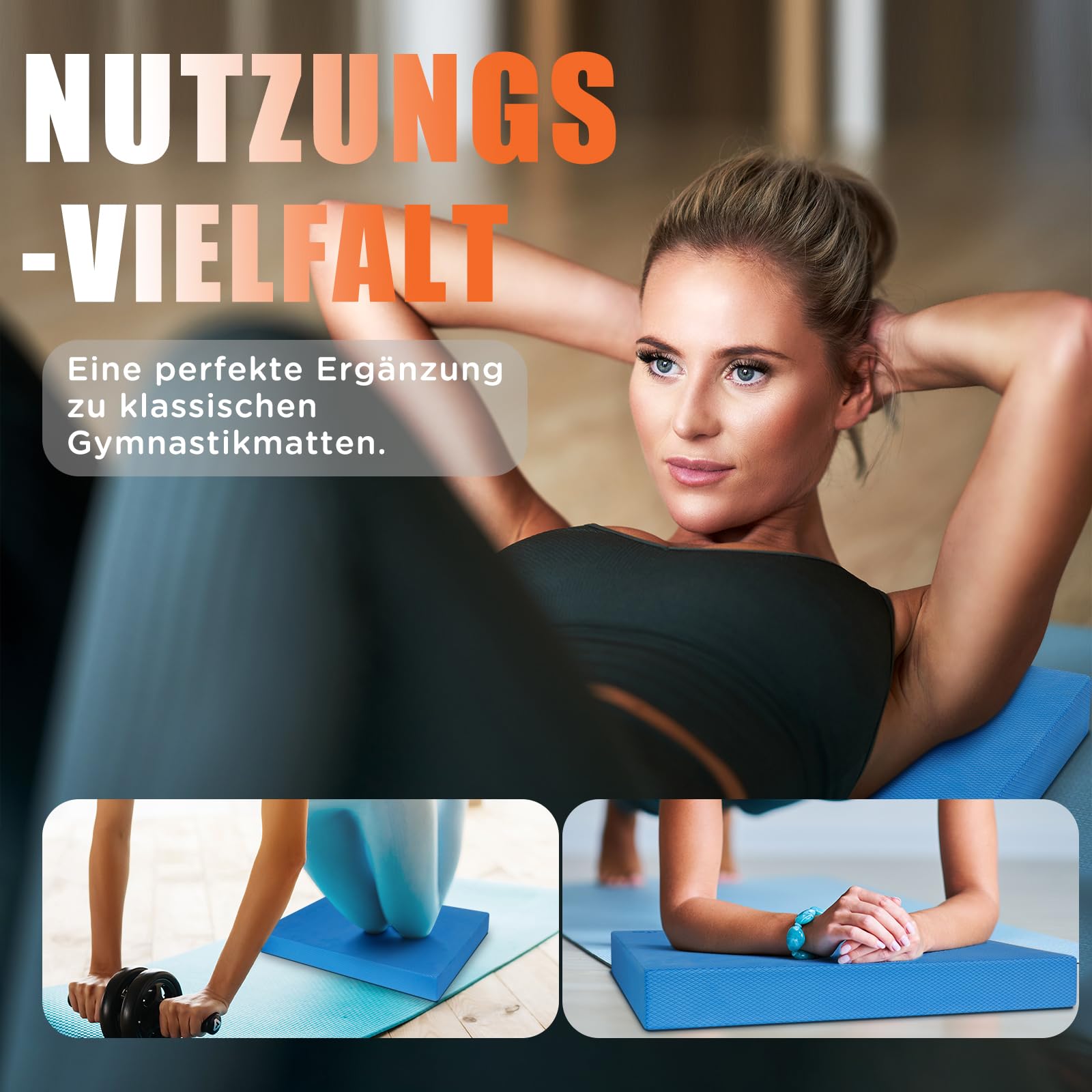 DH FitLife Premium Balance Pad – Balancekissen ideal für Gleichgewicht- & Stabilitätstraining | Balancetraining | Yoga, Pilates & Core-Training | Physiotherapie & Fitness-Kissen
