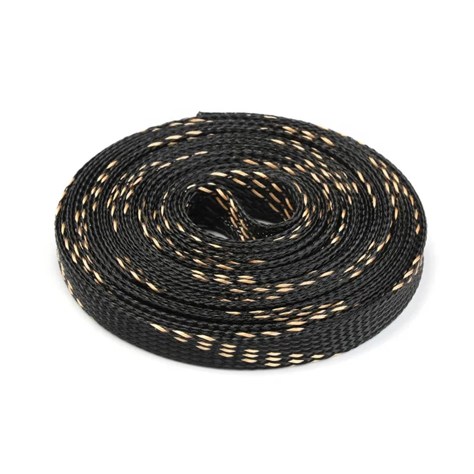 Guaine per cavi Guaina for cavi intrecciata espandibile da 20/50/100 m, guaina isolante protettiva for, for 4/6/8/10/12/15/20 mm(Black Gold,15mm,50M)