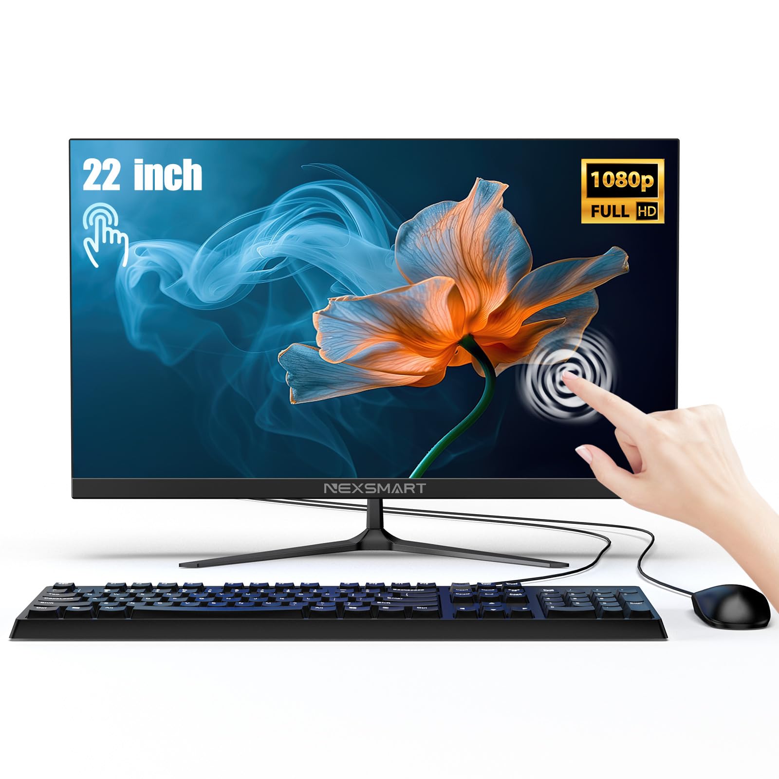 Mouse N252PU Celeron N3450 8 Office2021付 All-in-One Desktop Computer, 22