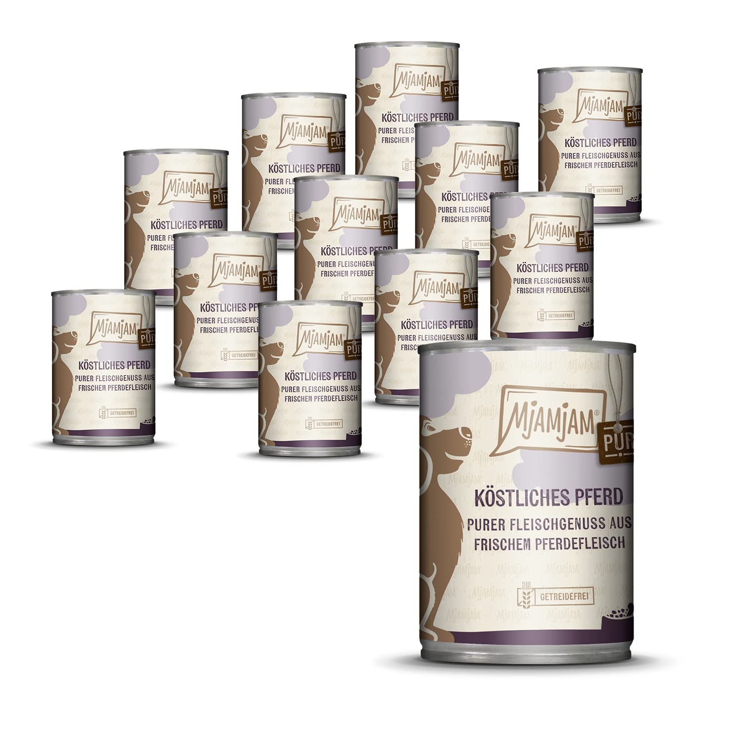 MjAMjAM - purer Fleischgenuss - köstliches Pferd pur 12 x 400 g
