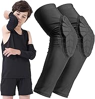 Vista 9 de Niños Juveniles de 5-15 Años Manga de Brazo y Rodilla Acolchada Manga de Pierna de Compresión Protectora
