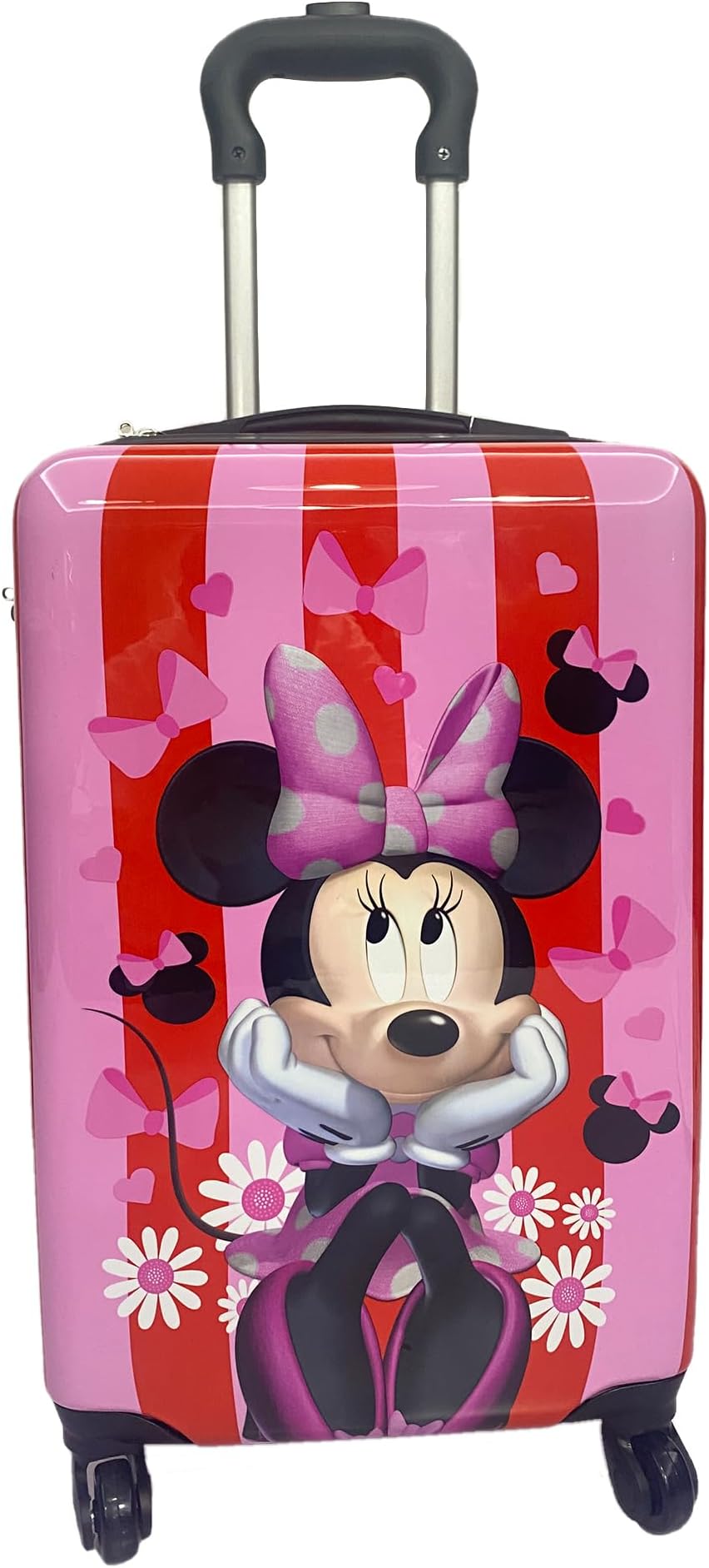 Fast Forward 20 Inches Minnie Mouse Suitcase For Kids - Hard Sided Tween Travel Trolley kid suitcase for girls With Wheels