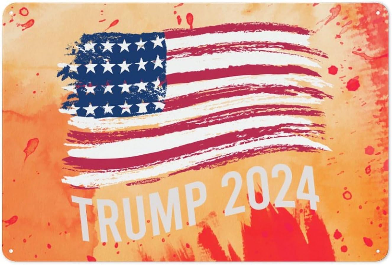 Vote Rust Signs Amazon.com: Sign Political Signage Tin Signs Vintage Retro Trump 2024 ...