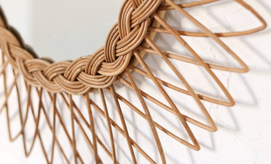 ラタン サンミラー Amazon.co.jp: LOOKIT サンフラワーラタン サンミラー 太陽型 直径60cm