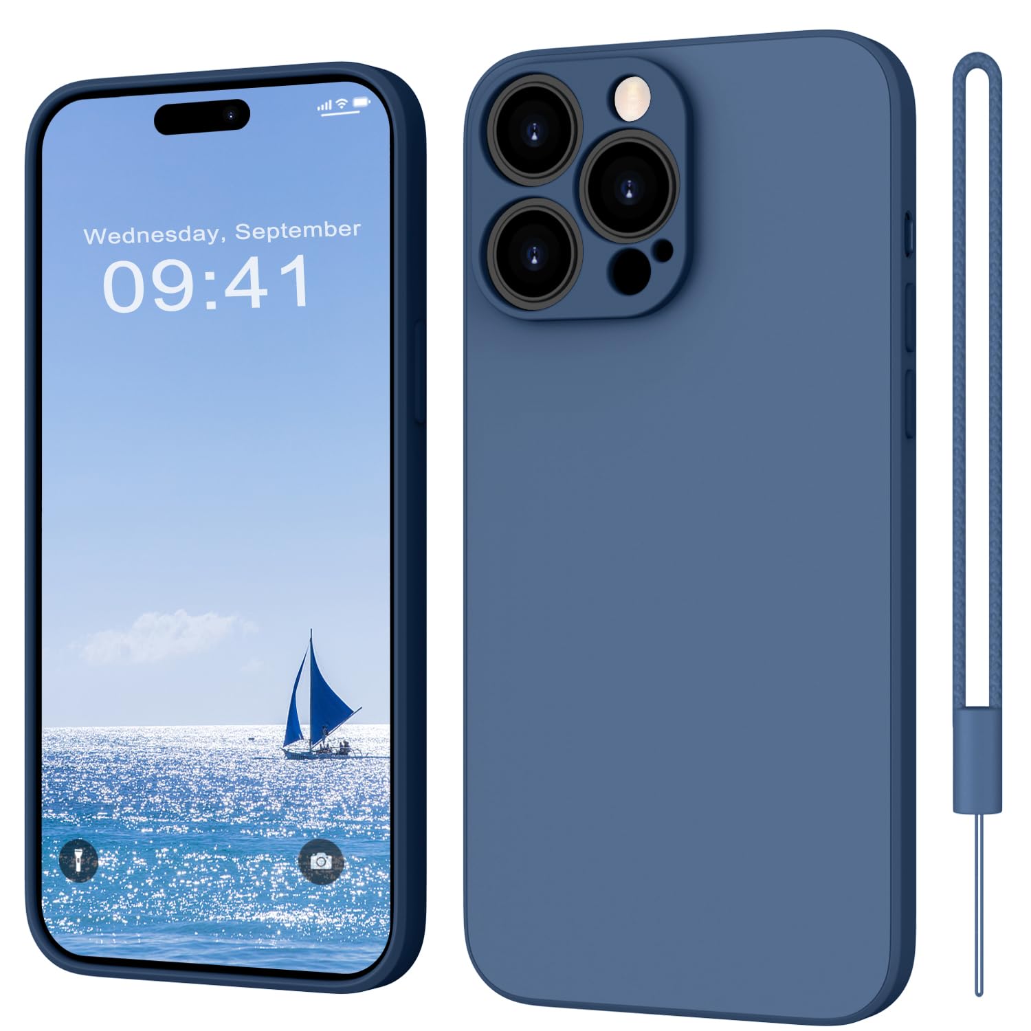 ORDA Custodia Compatibile con iPhone 15 Pro 6.1 Pollici, Custodia