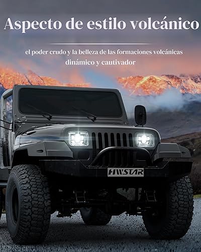 Miniatura 2 de HWSTAR Nuevos faros LED de 180W 1000% de brillo H6054 5x7 7x6, compatibles con Jeep Cherokee XJ Wrangler YJ, Emark DOT, antirreflejos, señal