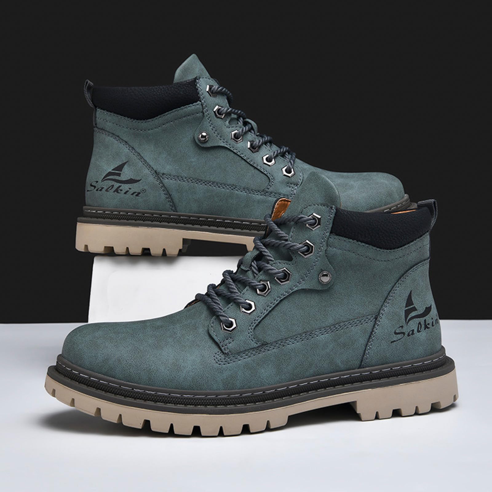 Stivali da Neve Uomo Invernali Invernali Allarga Stivali Uomo Foderato Pelliccia Caldo Scarponcini Chelsea Boot Scarpe da Ginnastica Casual Foderato Pelliccia Caldo alla Moda Campeggio e Guida