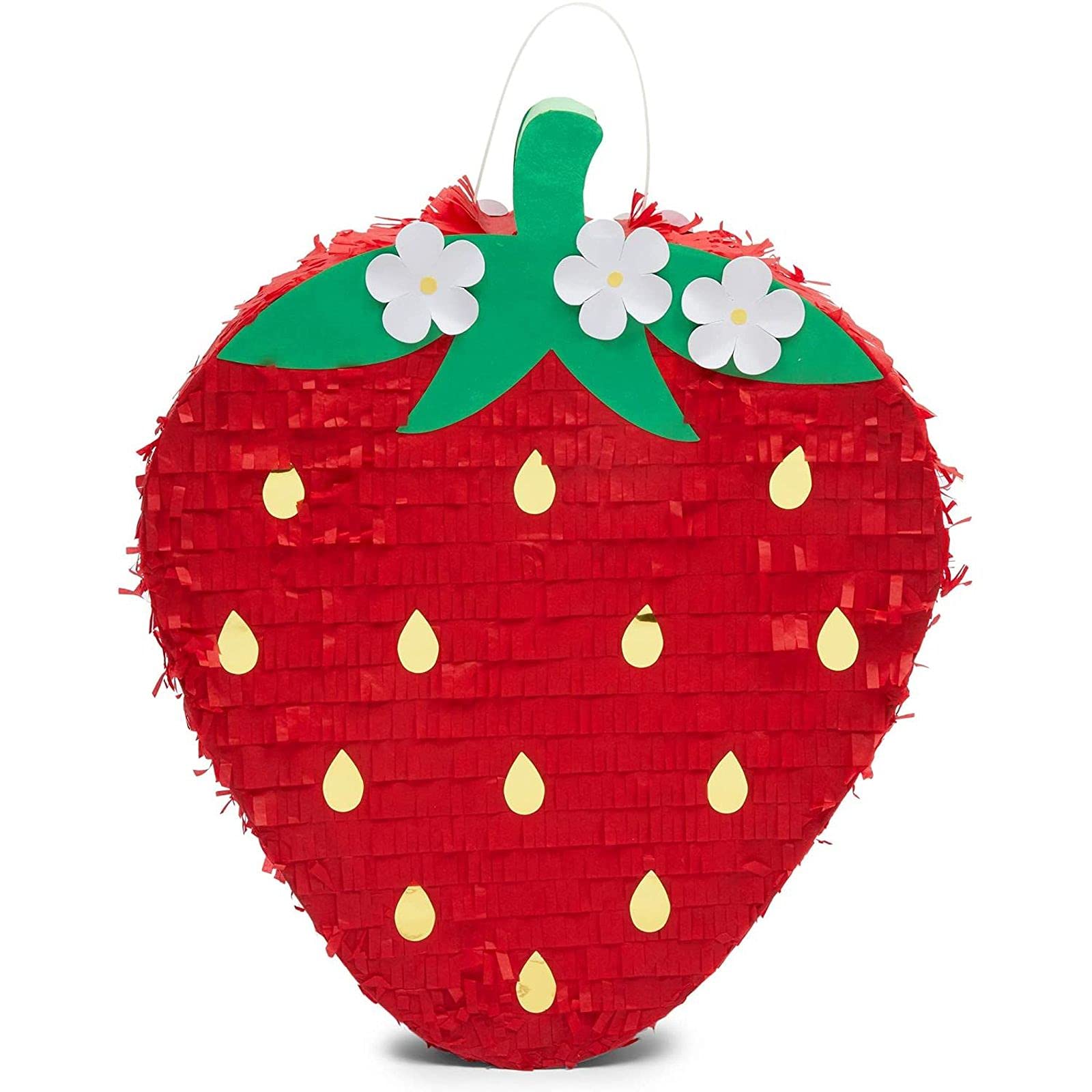 Sparkle and Bash Petite Piñata Fraise pour Fruits Fête Anniversaire Été (42 x 33 x 7,5 cm)