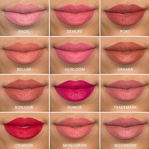 Miniatura 9 de Glo Skin Beauty Lápiz labial mate de gamuza (Woodrose), fórmula de larga duración que se mantiene todo el día, con manteca de karité acondicionador