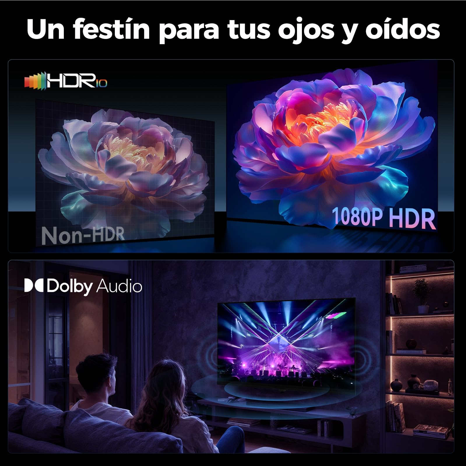 FPD Smart TV 43 Pulgadas Televisor Full HD 1080p Tizen OS Pantalla Plana | 350+ canales gratis Samsung TV Plus, Audio Dolby, HDR10, Gaming Hub juegos en la nube, SmartThings, Miracast